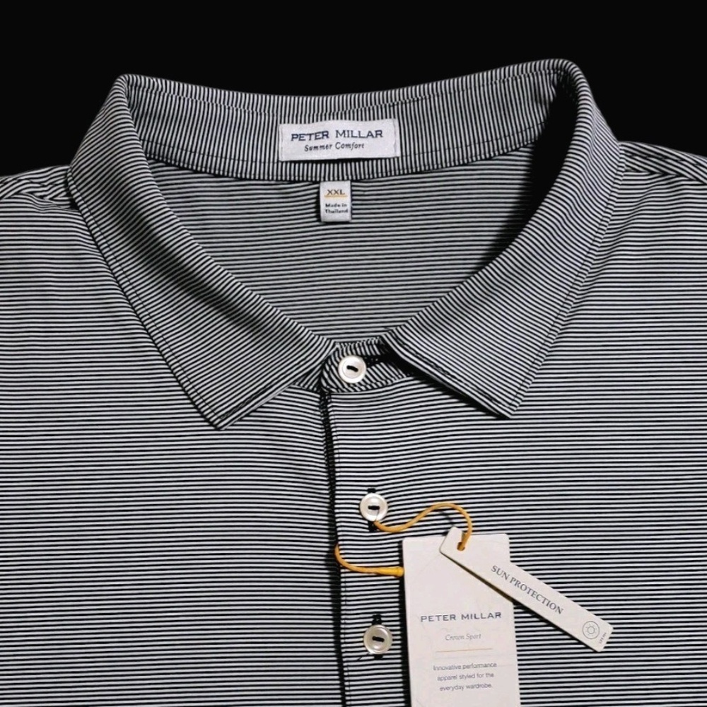 NEW Peter Millar Crown Summer Comfort Performance 2XL Stretch Golf Polo